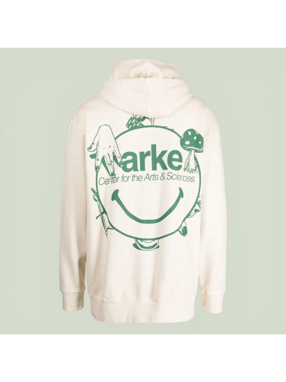 MARKET Smiley Arts & Sciences Hoodie Sand Beige Medium M NWT